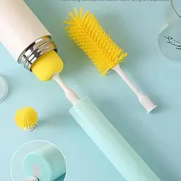 Електрична бездротова щітка – йорж Cup Cleaning Brush з насадками для прибирання та миття посуду · USB зарядка - мініатюра 5