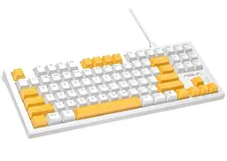 Клавіатура Aula F3032 White plus 21 Yellow keys KRGD Red EN/UA (6948391204680) - мініатюра 4