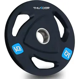 Диск олімпійський THUNDER 15 кг (OLYMPIC-PLATE-15KG)