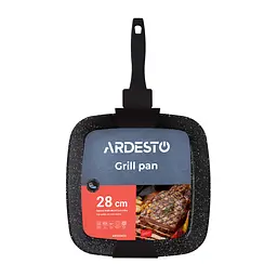 Сковорода Ardesto гриль Gemini Gussola 28см алюміній чорний kuh0014456 - мініатюра 4