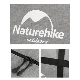 Дорожня сумка Naturehike баул NH17S021-M 45 л темно-сірий (6927595724897) - мініатюра 3