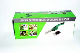 Ножиці для газонів і кущів акумуляторні зелений - мініатюра 6