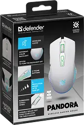 Миша Defender Pandora GM-502 White (52502) - мініатюра 10