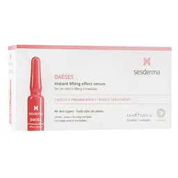 Сироватка Sesderma Daeses Instant Lifting Effect Serum, для миттєвого ліфтингу шкіри обличчя, 15 мл (10 ампул по 1.5 мл)