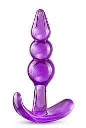 Анальний плаг B Yours Triple Bead Anal Plug Purple - мініатюра 3
