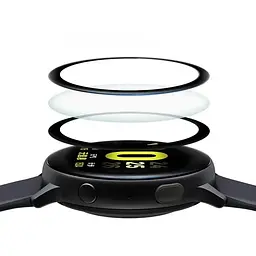 Захисна плівка BeCover для Samsung Galaxy Watch Active SM-R500 Black (706034) - мініатюра 2