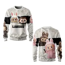 Світшот з 3D принтом Labub №1 31554 L