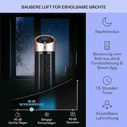 Охолоджувач повітря Klarstein Skyscraper Ice Smart 4-в-1 Бронза (10040208) - мініатюра 7