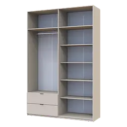 Розпашна Шафа для одягу Doros Лукас Кашемір 160х50х240 (80737728) - мініатюра 3