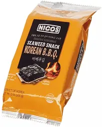 Чіпси з морських водоростей Nicos Seaweed Snack Korean BBQ 4г - мініатюра 3