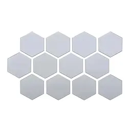 Дзеркальний декор Wall Sticker SW-00002511 акриловий самоклеючий 80х70 мм 12 шт. срібло