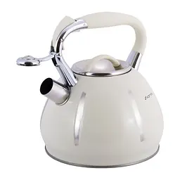 Чайник зі свистком Kamille KM-0691BG 3 л бежевий - мініатюра 3