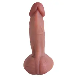 Фалоімітатор - Erospace Natural Play Silicone Dildo D4, 21 см - мініатюра 5