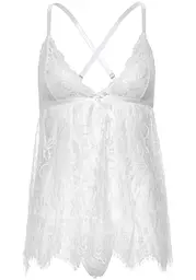 Сорочка беби-долл Leg Avenue Floral lace babydoll, M - миниатюра 3