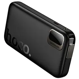 Зовнішній акумулятор HOCO Q51 Key PD20W power bank with telescopic cable(10000mAh) Black (6942007671514) - мініатюра 5