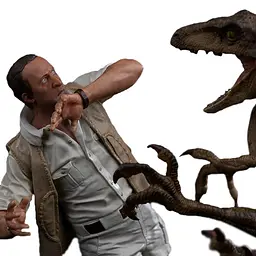Статуетка JURASSIC PARK Clever Girl Deluxe Art Scale 1/10 (Парк Юрського періоду) - мініатюра 7