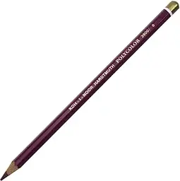 Олівець кольоровий "Koh-i-noor" №3800/8 Polycolor художній bordeaux red/бордо червоний(12)