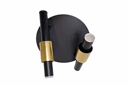 Люстра світлодіодна настінна чорно-золота AL-741C/2 10W WW BK+BRONZE - мініатюра 2