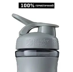 Шейкер спортивний BlenderBottle SportMixer Flip 20oz/590 мл Navy (SM 20oz Navy) - мініатюра 8