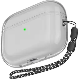 Чохол AhaStyle Transparent Case для Airpods Pro 2 Black [133860]