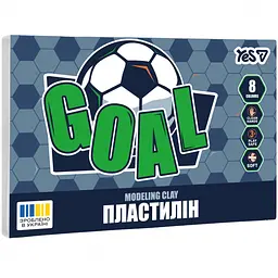 Пластилін Yes Football 8 кольорів 160 г (540712)