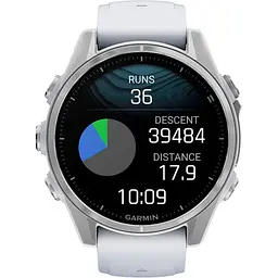 Смарт-годинник Garmin Fenix 8 AMOLED 43mm Silver with Whitestone Silicone Band (010-02903-00) [115071] - мініатюра 11