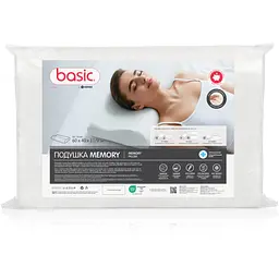 Подушка Sonex Basic Memory 40x60x11/9 см (SO102445) - мініатюра 7