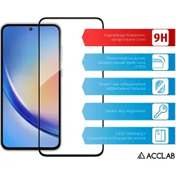 Скло захисне ACCLAB Full Glue Samsung A35 Black (1283126588778) - мініатюра 3