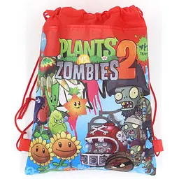 Сумка-рюкзак для змінного взуття Plants vs Zombies 2 – червона