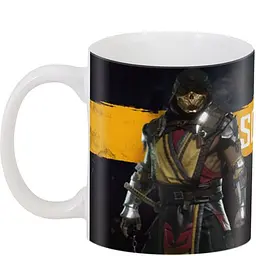 Кухоль GeekLand Mortal Kombat Мортал Комбат скорпіон MK.02.37 330 мл білий - мініатюра 3