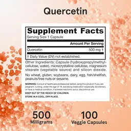 Кверцетин Jarrow Formulas Quercetin 500 мг 30 капсул - мініатюра 6