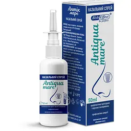 Спрей для носа від застуди та алергічного риніту Antiqua Mare 50 мл, полтавський бішофіт