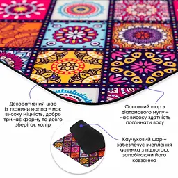Килимок вологопоглинаючий Wall Sticker 40х60х3 мм SW-00002555 - мініатюра 3