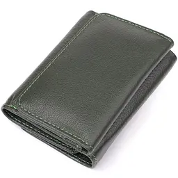 Маленький гаманець зручного формату із натуральної шкіри ST Leather 23076 зелений - мініатюра 6