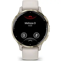 Смарт-годинник Garmin Venu 3S Soft Gold Stainless Steel Bezel with Ivory Case and Silicone Band (010-02785-04/54) [111833] - мініатюра 8
