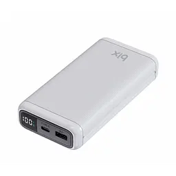 Power Bank BIX BXPB204, ємність 20000 mAh, швидка зарядка PD 20 W, QC 22.5 W, USB A, Type C, LED дисплей, чорний - мініатюра 3