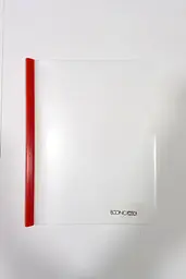 Папка Economix А5 E31261 65л. з пліч. планкою-притиском (4044572312617) Червоний