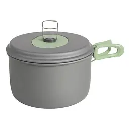 Набір посуду Bo-Camp Explorer XL 4 Pieces Hard Anodized Grey/Green (2200249) - мініатюра 2