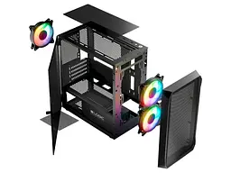 Корпус Logic Concept Portos ARGB Mini Black (AM-PORTOS-10-0000000-0002) - мініатюра 5