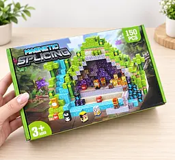 Магнітний конструктор Minecraft 150 шт по грі Майнкрафт Джунглі та шахта Mk001030