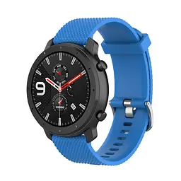 Ремінець силіконовий 20 мм для Samsung Galaxy Watch 42/3 41 мм/Active/Active 2 BeWatch GT Синій (1011418) - мініатюра 4
