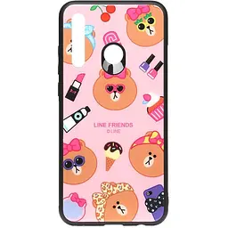 Чохол-накладка Toto Cartoon Print Glass Case HuAwei P Smart Z Line friends Linc - мініатюра 2
