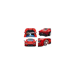 Конструктор дитячий Спортивний автомобіль Sports Car Red Building Blocks 1168 шт - мініатюра 4