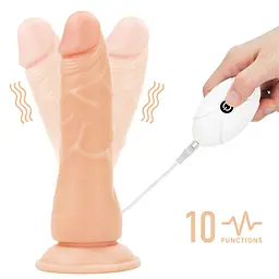 Страпон LoveToy Easy Strapon Set 7.5'' 19 см тілесний - мініатюра 13