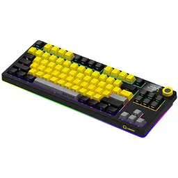 Клавіатура Lorgar KBP70TKLW Pro Wireless TKL EN/UA Black Yellow (LRG-KBP70TKLW-YL-US) - мініатюра 4