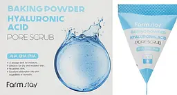 Скраб для обличчя з гіалуроновою кислотою FarmStay Hyaluronic Acid Baking Powder Pore Scrub 7 г - мініатюра 2