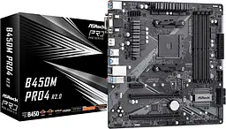 Материнська плата AsRock B450M Pro4 R2.0 (B450M Pro4 R2.0) (Socket AM4, AMD B450, Micro-ATX) - мініатюра 7