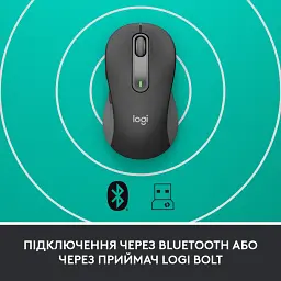 Мишка Logitech Signature M650 L Wireless Mouse for Business Graphite (910-006348) - мініатюра 3