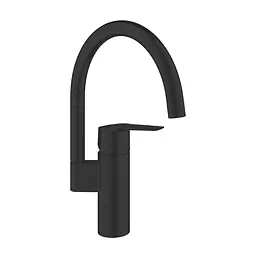 Змішувач для кухні Grohe QuickFix Start 304692430, Чорний матовий