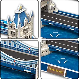 3D пазл Tower Bridge на 67 деталей для дітей і дорослих - мініатюра 5